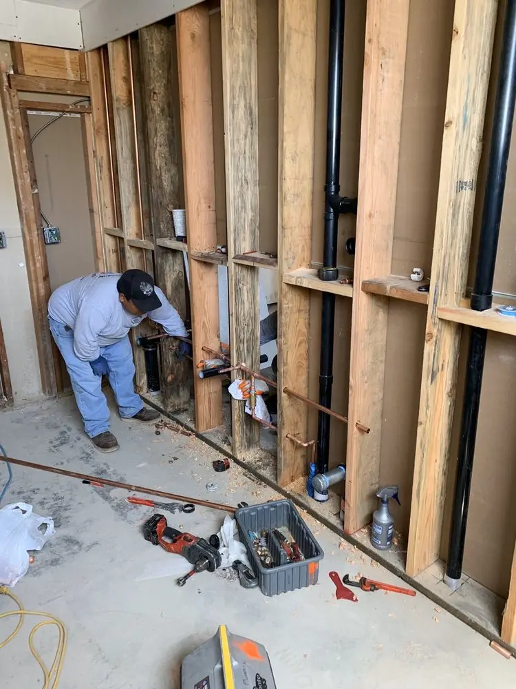 Commercial rough-in plumbing for Water Heater Replacement in Cleburne